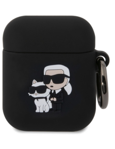KARL LAGERFELD FUNDA 3D k&C AIRPODS 1/2 NEGRO