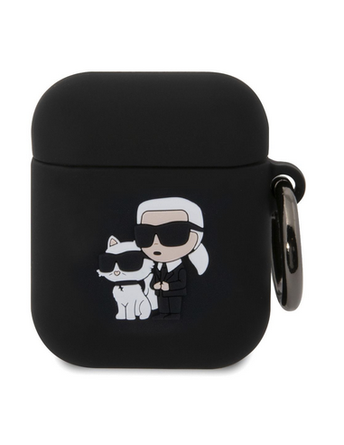 KARL LAGERFELD FUNDA 3D k&C AIRPODS 1/2 NEGRO