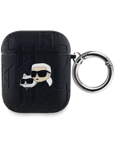 KARL LAGERFELD FUNDA K&C HEAD PIN AIRPODS 1/2 NEGRO