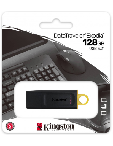 KINGSTON  PENDRIVE 128GB DATATRAVELER EXODIA USB 3.2