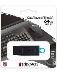 KINGSTON  PENDRIVE 64GB DATA TRAVELER  EXODIA USB 3.2