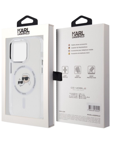 KARL LAGERFELD CARCASA MAGSAFE IML K&C HEADS IPHONE 16 PRO MAX