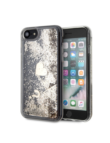 GUESS CARCASA GLITTER HEARTS IPHONE X/XS ORO