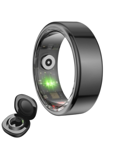 KSIX ANILLO INTELIGENTE SATURN TALLA S NEGRO