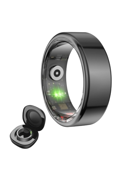 KSIX ANILLO INTELIGENTE SATURN TALLA XS NEGRO