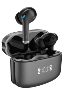 KSIX AURICULARES ANC / ENC / PANTALLA / NEGRO