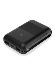 KSIX BATERIA AUXILIAR 10000mAh NEGRO