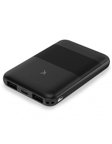 KSIX BATERIA AUXILIAR 5000mAh NEGRO