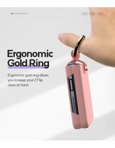 GOOSPERY FUNDA RING Z FLIP 8 ROSA
