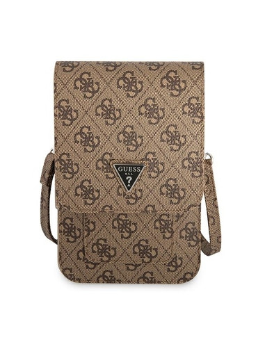 GUESS BANDOLERA 4G TRIANGLE MARRON