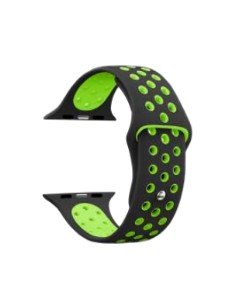 KSIX CORREA DEPORTIVA UNIVERSAL 22mm NEGRO/VERDE