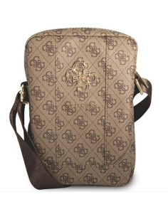 GUESS BANDOLERA 8" 4G METAL LOGO MARRON