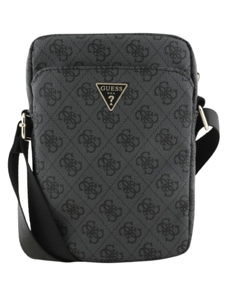 GUESS BANDOLERA 8" 4G TRIANGLE LOGO GRIS