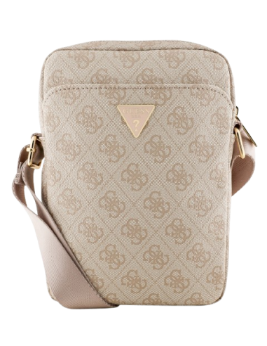 GUESS BANDOLERA 8" 4G TRIANGLE LOGO ROSA