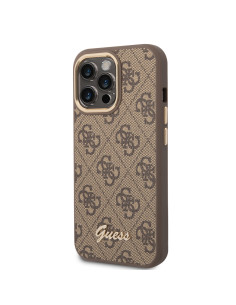 GUESS CARCASA 4G SCRIPT IPHONE 14 PLUS MARRON