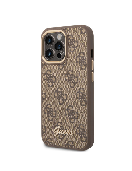 GUESS CARCASA 4G SCRIPT IPHONE 14 PLUS MARRON
