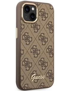 GUESS CARCASA 4G SCRIPT IPHONE 14 PLUS MARRON 2