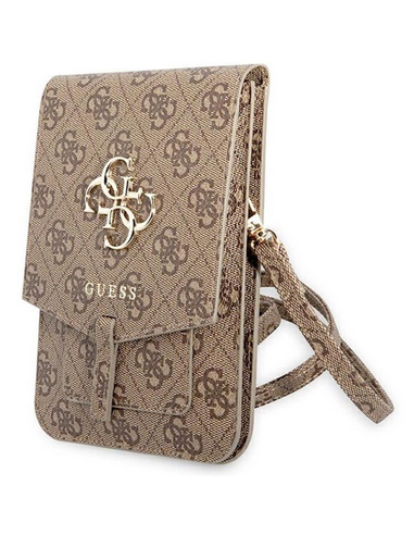 GUESS BANDOLERA LOGO MARRON