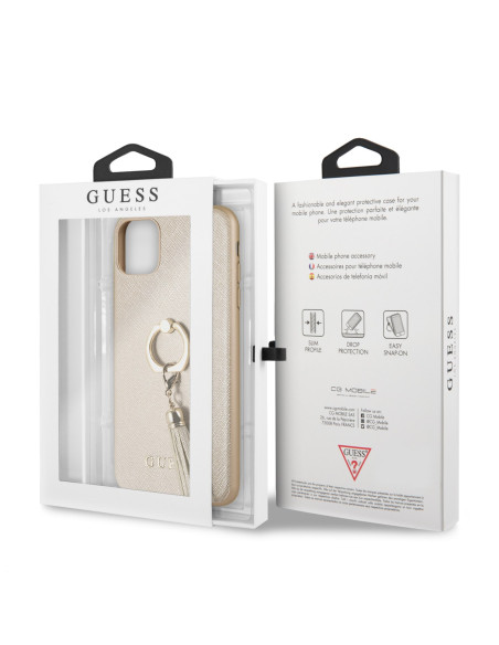 GUESS CARCASA SAFIANO IPHONE 11 PRO / X / Xs BEIGE