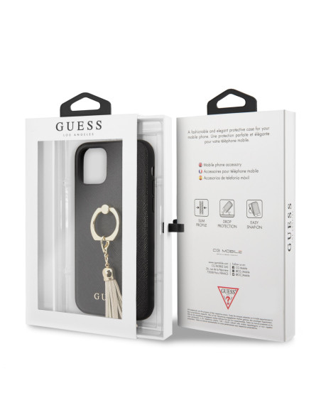 GUESS CARCASA SAFIANO IPHONE 11 PRO / X / Xs NEGRO