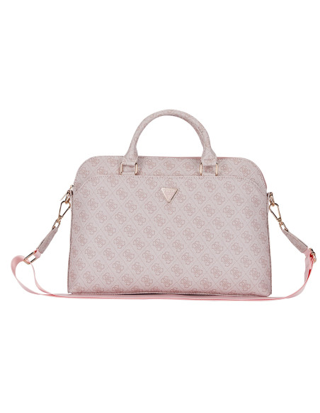 GUESS MALETIN 4G ZIPPER PORTATILES 13"- 15" ROSA