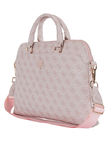 GUESS MALETIN 4G ZIPPER PORTATILES 13"- 15" ROSA