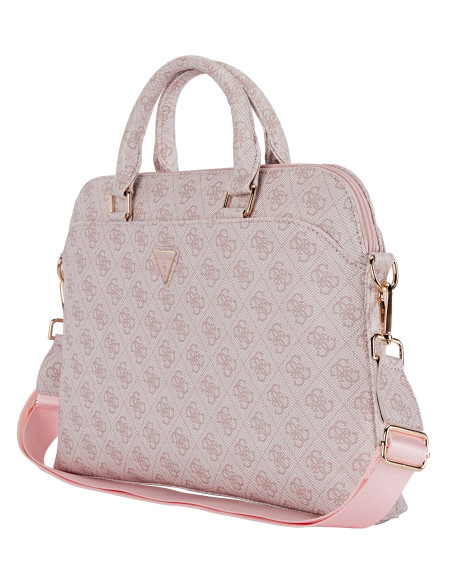GUESS MALETIN 4G ZIPPER PORTATILES 13"- 15" ROSA