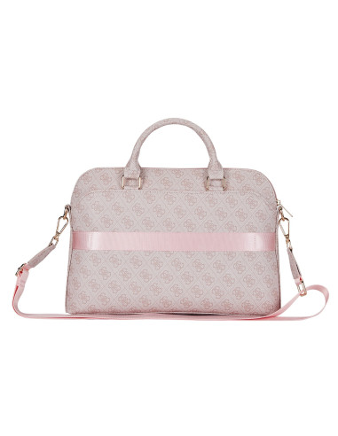 GUESS MALETIN 4G ZIPPER PORTATILES 13"- 15" ROSA