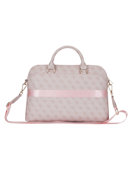 GUESS MALETIN 4G ZIPPER PORTATILES 13"- 15" ROSA