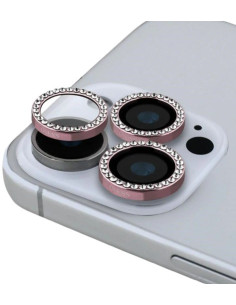 GUESS PROTECTOR CAMARA IPHONE 16 PRO/MAX ROSA
