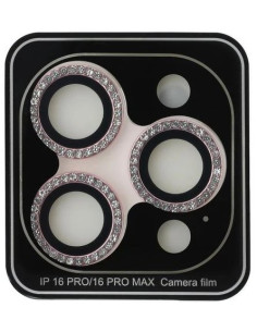 GUESS PROTECTOR CAMARA IPHONE 16 PRO/MAX ROSA 2
