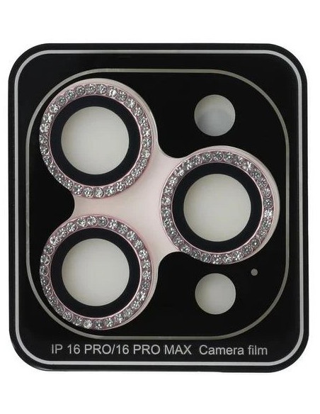 GUESS PROTECTOR CAMARA IPHONE 16 PRO/MAX ROSA