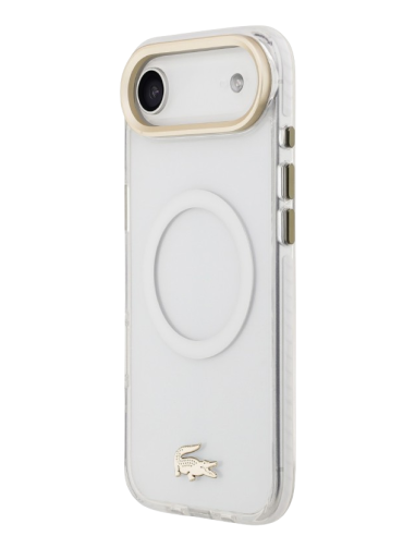 LACOSTE CARCASA MAGSAFE SHOCKPROOF IPHONE AIR DORADO/BLANCO