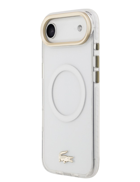 LACOSTE CARCASA MAGSAFE SHOCKPROOF IPHONE AIR DORADO/BLANCO