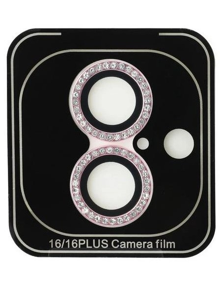 GUESS PROTECTOR CAMARA IPHONE 16/PLUS ROSA