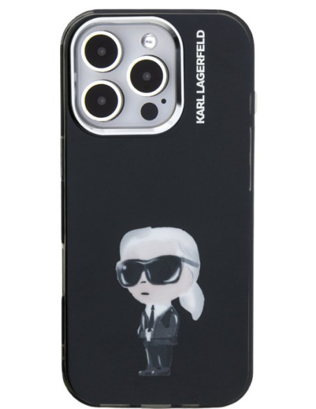 KARL LAGERFELD CARCASA AQUARELLE IPHONE 16 PRO MAX NEGRO
