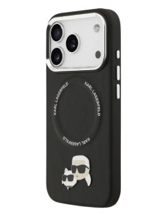 KARL LAGERFELD CARCASA MAGSAFE K&C PINS IPHONE 17 PRO NEGRO