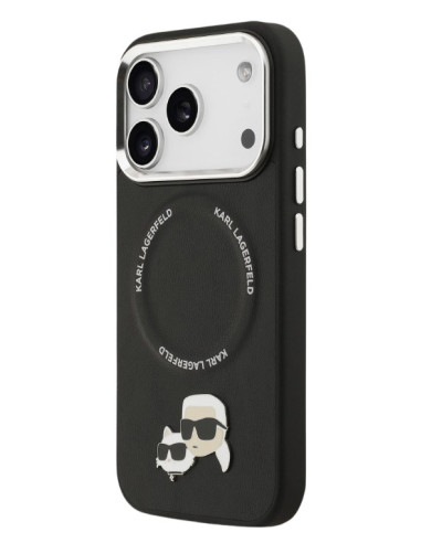 KARL LAGERFELD CARCASA MAGSAFE K&C PINS IPHONE 17 PRO NEGRO