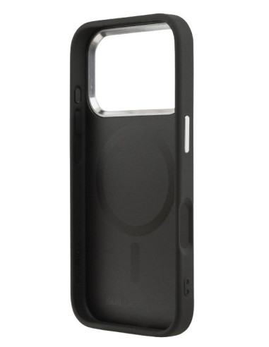 KARL LAGERFELD CARCASA MAGSAFE K&C PINS IPHONE 17 PRO NEGRO