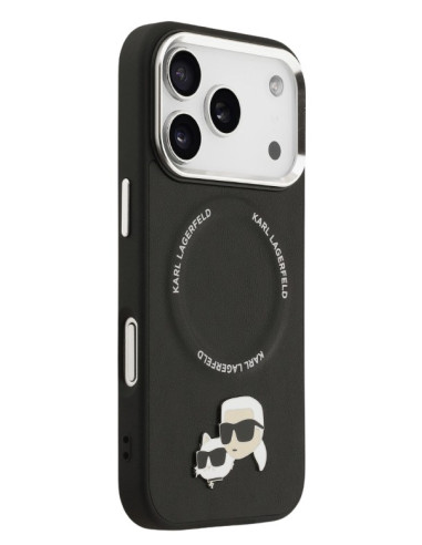 KARL LAGERFELD CARCASA MAGSAFE K&C PINS IPHONE 17 PRO NEGRO