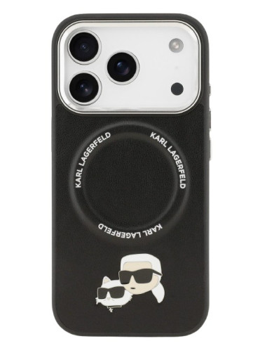 KARL LAGERFELD CARCASA MAGSAFE K&C PINS IPHONE 17 PRO NEGRO