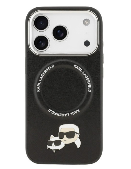 KARL LAGERFELD CARCASA MAGSAFE K&C PINS IPHONE 17 PRO NEGRO