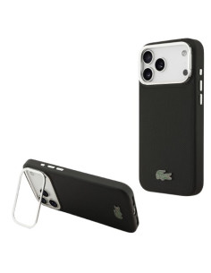 LACOSTE CARCASA MAGSAFE SOPORTE CAMARA IPHONE 17 PRO NEGRO