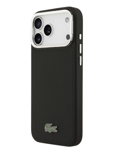 LACOSTE CARCASA MAGSAFE SOPORTE CAMARA IPHONE 17 PRO NEGRO