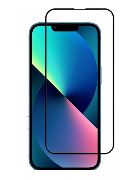 MOCOLL CRISTAL TEMPLADO IPHONE 17e/16e/14/13 PRO/13 NEGRO