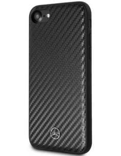 MERCEDES BENZ CARCASA CARBONO IPHONE 8/7/6/SE NEGRO