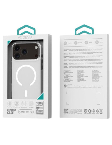 DEVIA CARCASA MAGNETIC SHOCKPROOF IPHONE 18PRO/17 PRO