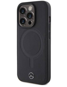 MERCEDES BENZ CARCASA MAGSAFE PLAIN IPHONE 15 PLUS NEGRO