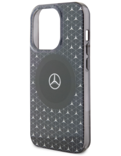 MERCEDES BENZ CARCASA MAGSAFE STARS IPHONE 15 NEGRO