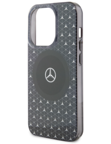 MERCEDES BENZ CARCASA MAGSAFE STARS IPHONE 15 NEGRO